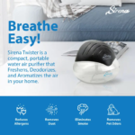 Water-Based Air Purifier withEssential Oil Diffuser, LEDNight Light, Air Cleaner forHome, Smoke, Pets & OdorControl - Image 7